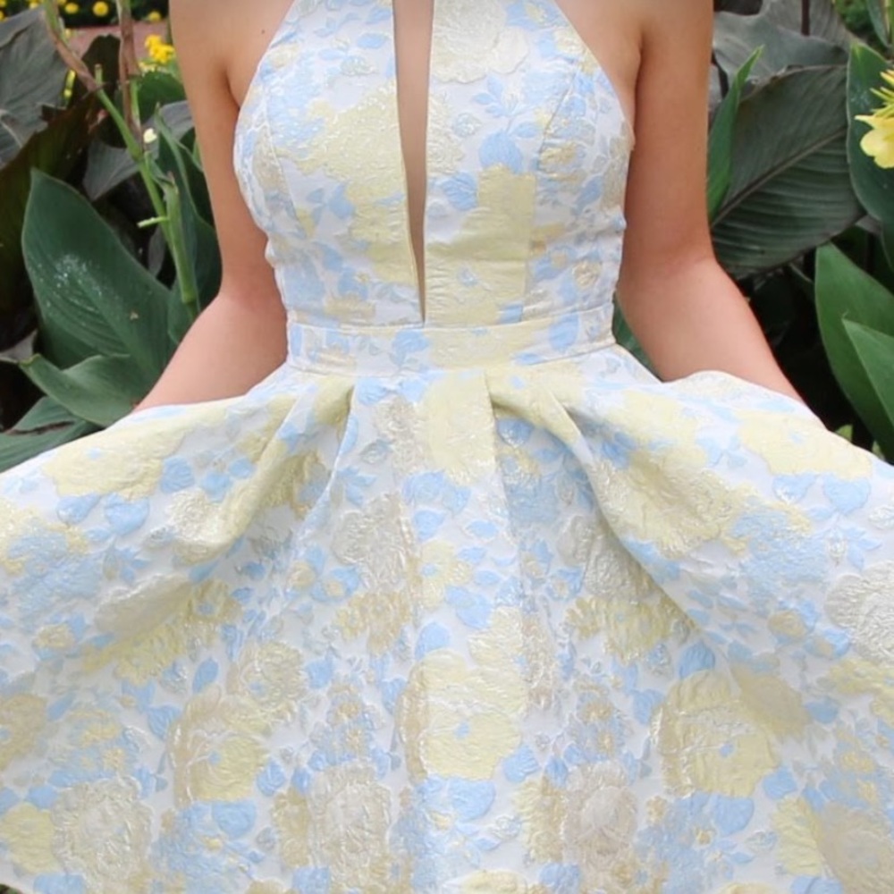 Yellow/Blue Homecoming dress